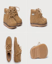 Made in Spain English Suede Leather Bootie EU20-EU25 Brown